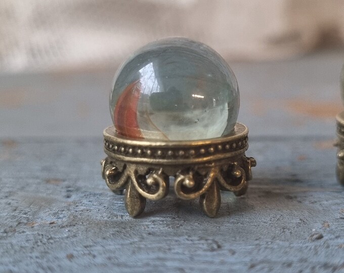 Miniature Crystal Ball Fortune Teller Glass Ball Dollhouse Etsy