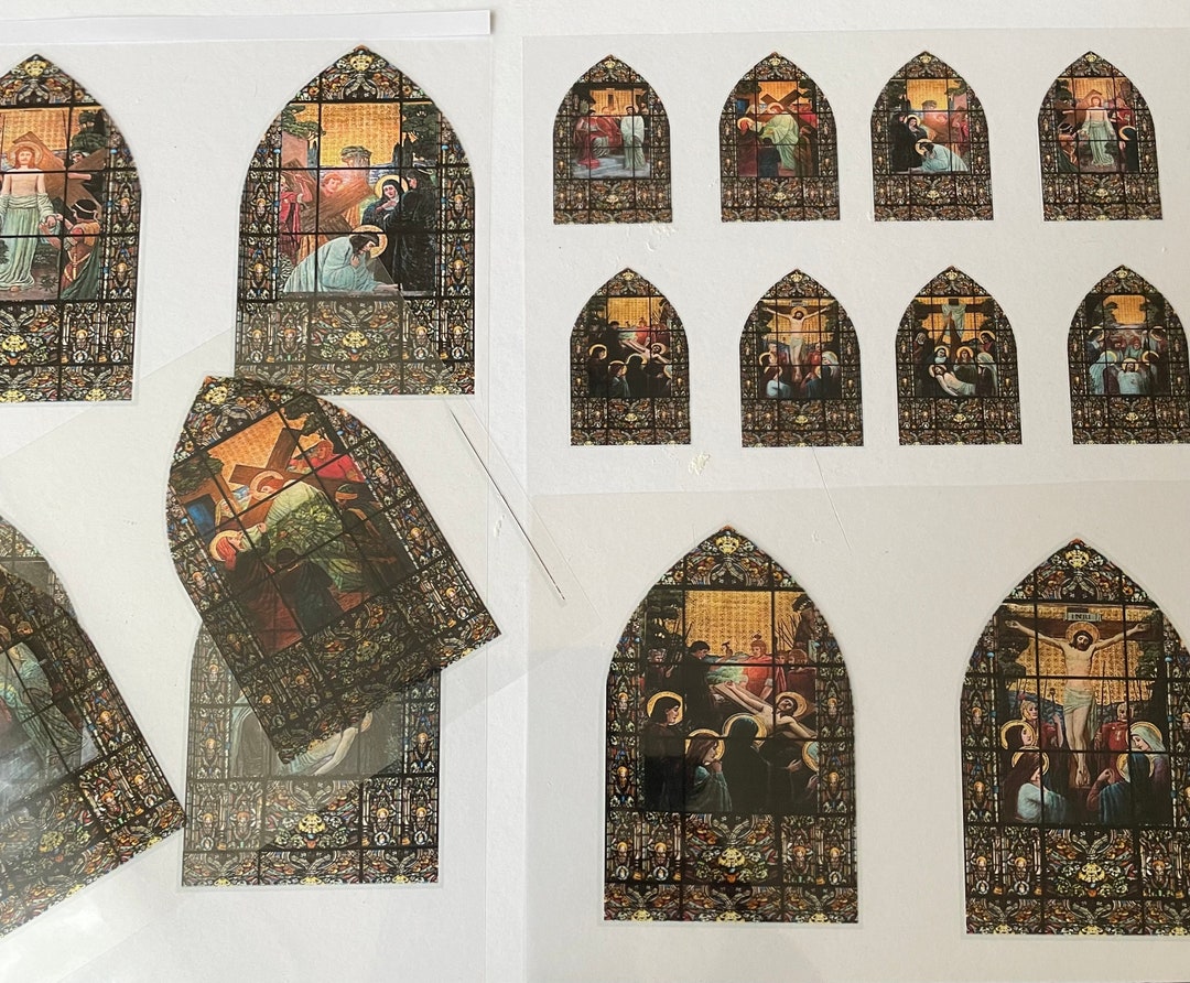 Dollhouse Stained Glass Window Stations Etsy