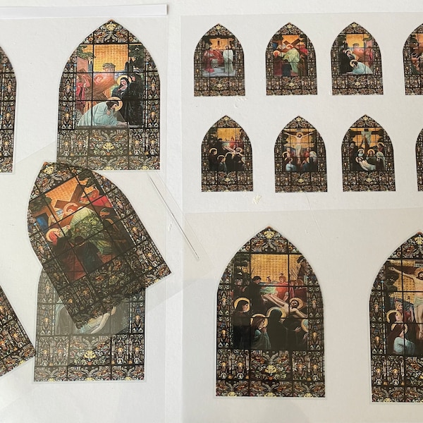 Stained Glass Decal for Dollhouse Window - Etsy