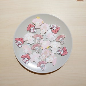 Melody Mixed Acrylic Charms 4 cm