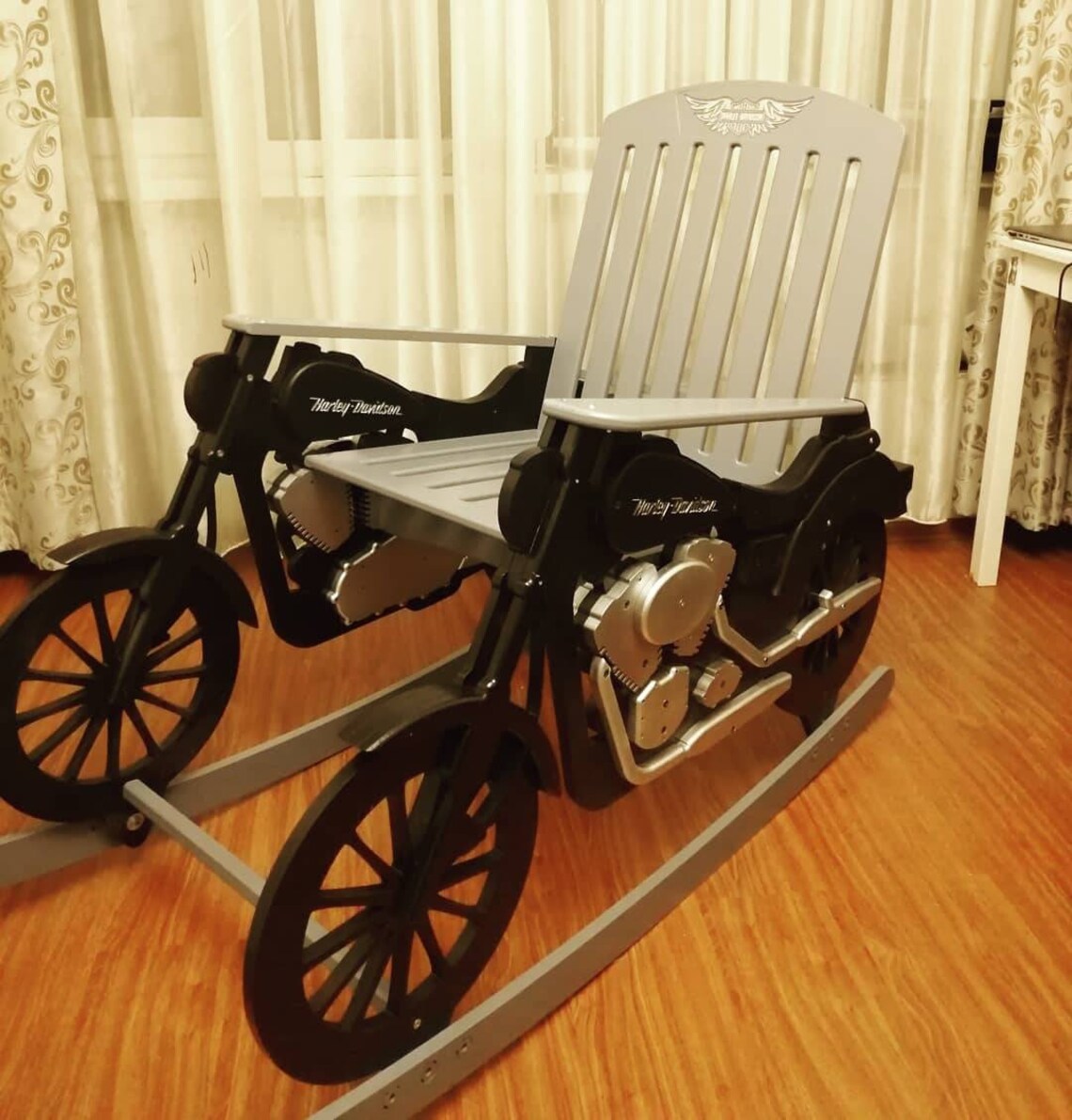 Crazy moto rocking Chair Harley Davidson Dyna super glide Etsy