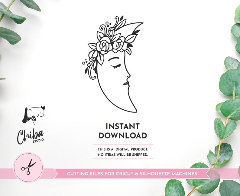 Download Moon svg Half moon svg Flowers Moon mandala svg Moonshine ...