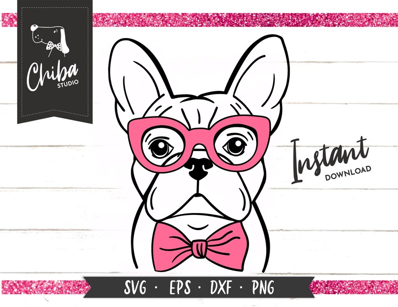 Download French bulldog Svg Frenchie Svg Hipster Bulldog Svg Eps ...