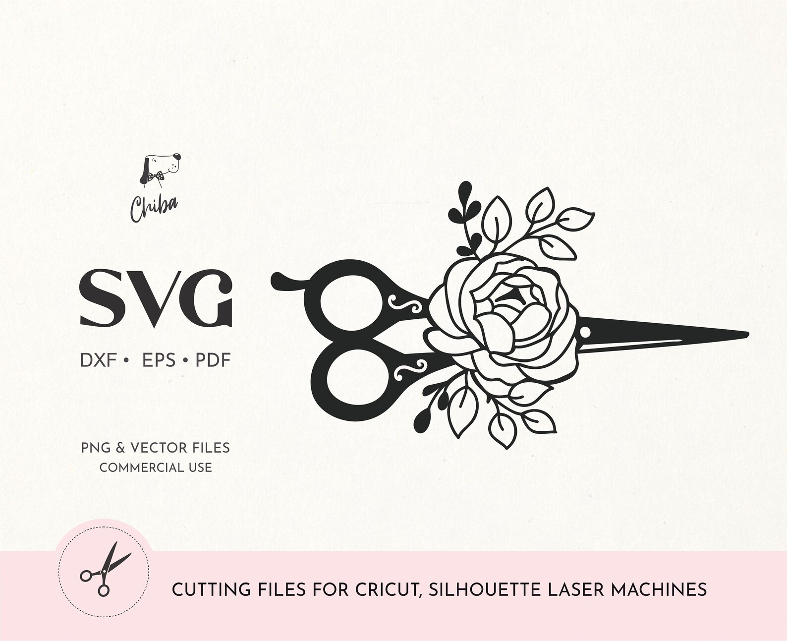 Sewing Scissors Svg Sewing svg file Hairdresser Scissors Cut Etsy