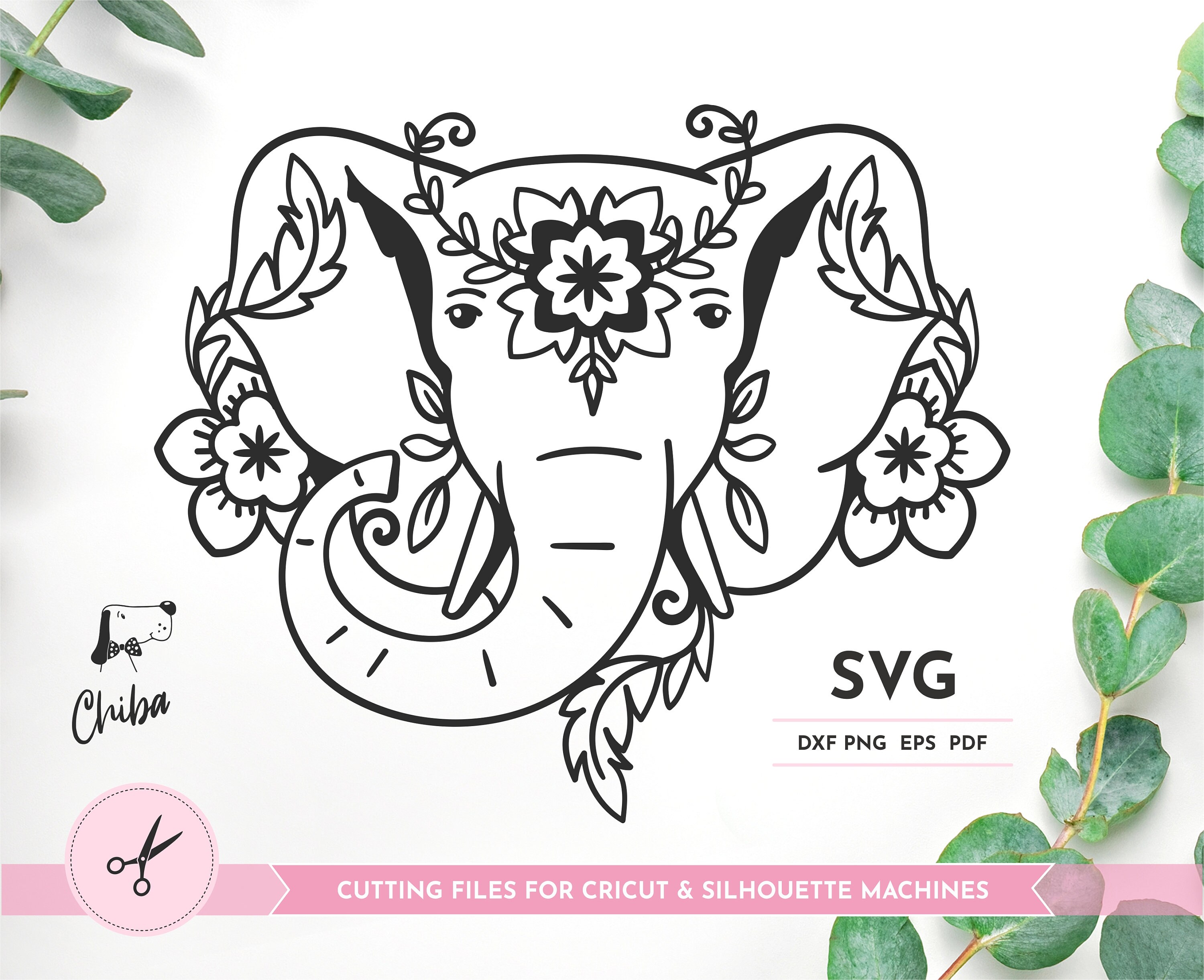 Download Elephant Svg Elephant Mandala Svg Elephant Head Svg Etsy