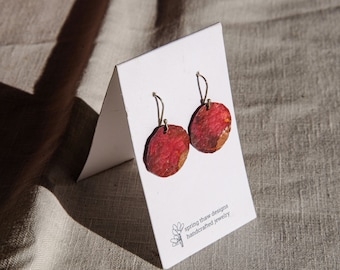 Circle Copper Earrings