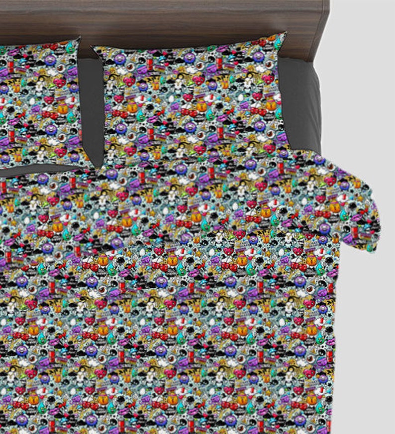 Graffiti Nation Print Fabric by the Yard with Material of Your Choice cotton included!
