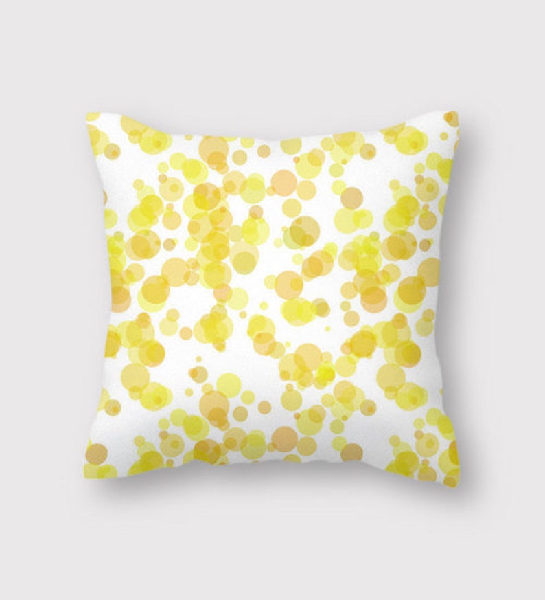 cotton included! Lemon Bubbles Print Fabric by the Yard with Material of Your Choice
