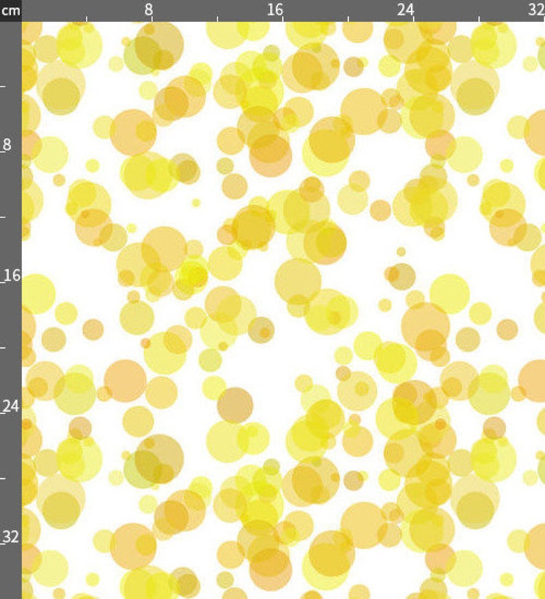 cotton included! Lemon Bubbles Print Fabric by the Yard with Material of Your Choice