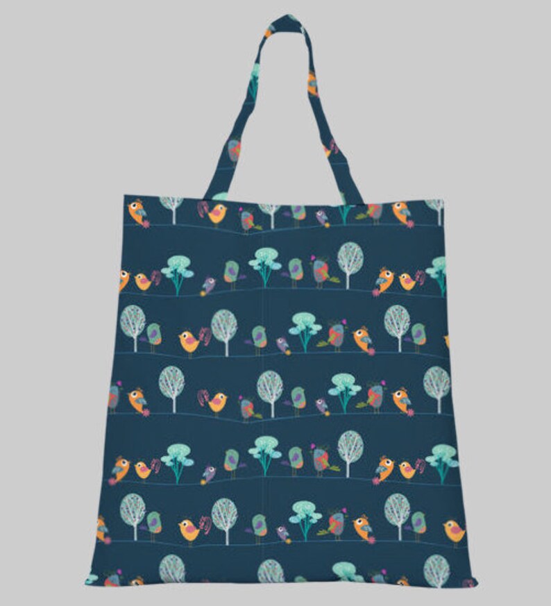 cotton included! Cute Birds Print Fabric by the Yard with Material of Your Choice