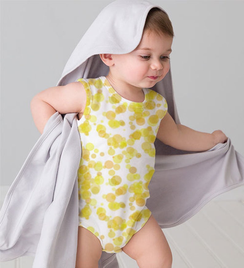 cotton included! Lemon Bubbles Print Fabric by the Yard with Material of Your Choice