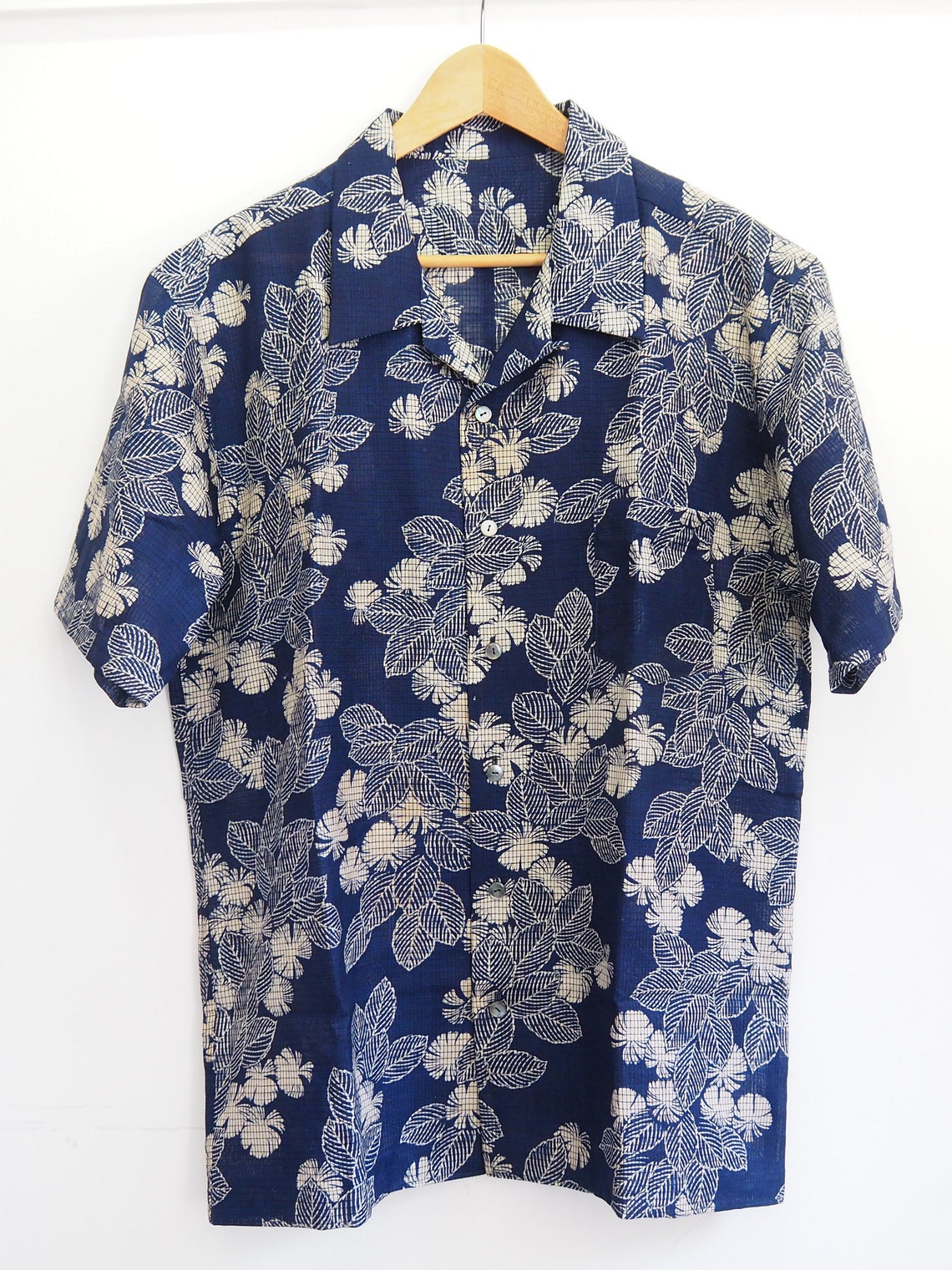 Aloha Hawaiian Shirt Vintage Antique Japanese Kimono Remake - Etsy