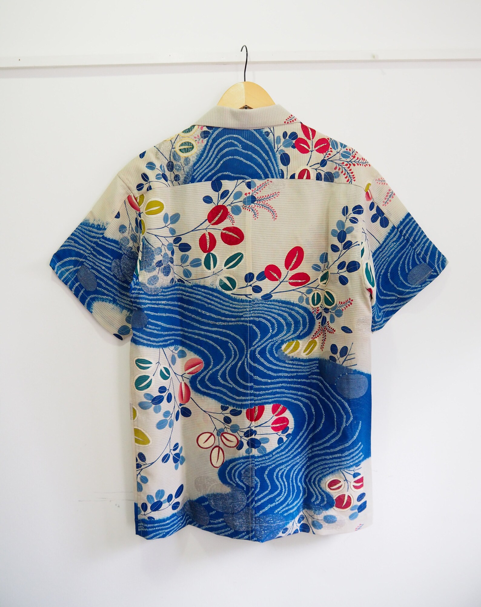 Aloha Hawaiian Shirt Made of Vintage Antique Japanese Kimono Etsy