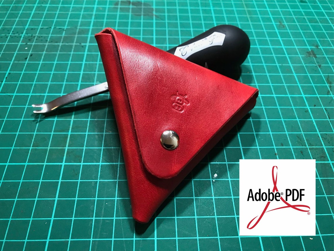 Leather Coin Purse FREE Tutorial Video PDF Files Pattern Etsy