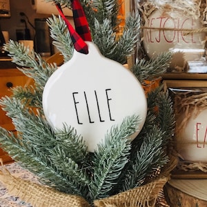 Rae Dunn Inspired Custom Ornaments 2.7 in.