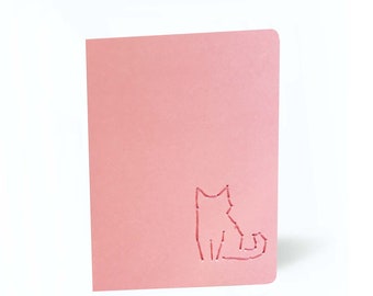 Satz von 5, CAT, Kätzchen, Danke, get Well Soon, leere Notizkarte, Geburtstagsgeschenk