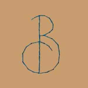 Set di schede Swirl Ricamate Monogram Stationery Note