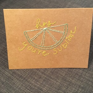 Vous êtes Sublime Pun Card