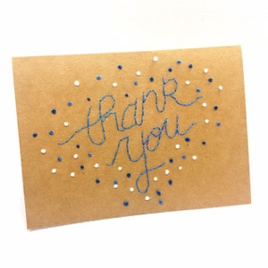 Danke Konfetti Briefpapier Note Karten Set von 3