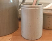 French Confit Salt Glaze Stoneware Jar