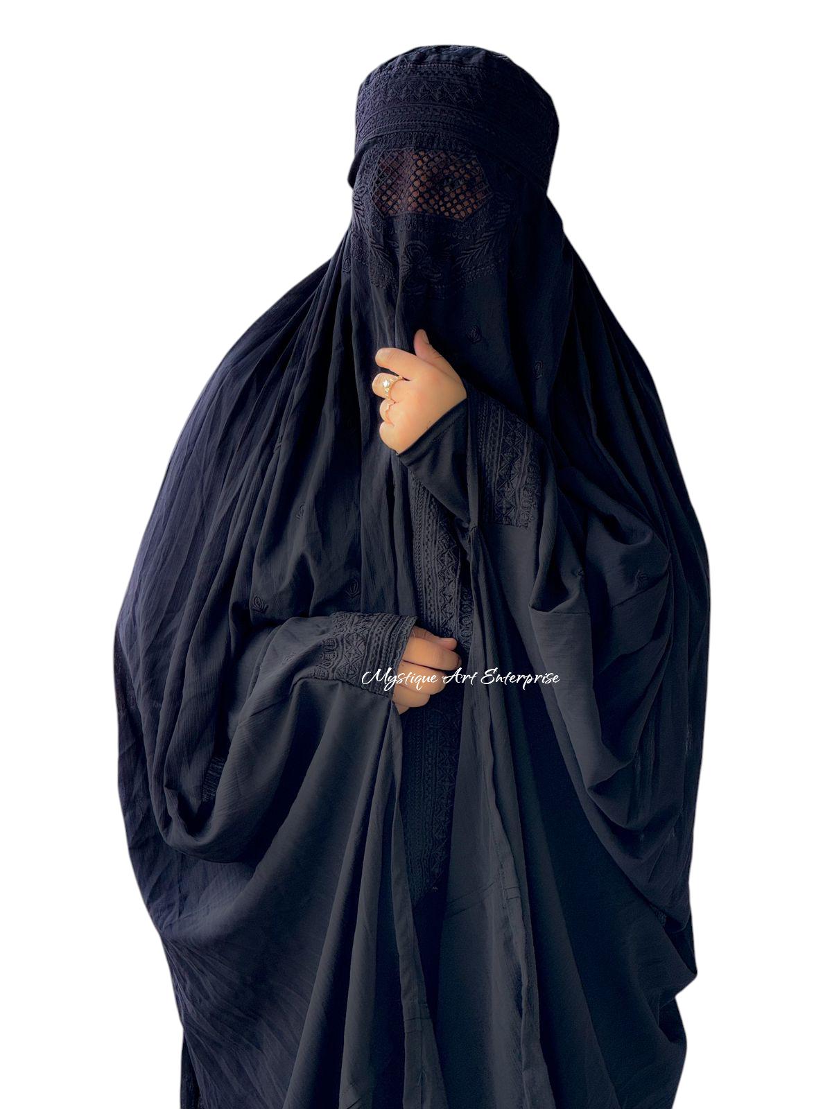 Burqa In Islam Afghan Burqa: Traditional Islamic Veil, Hijab One Size DDP Shipping USA ...