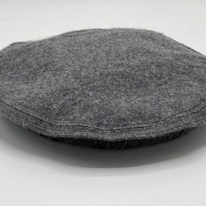 Casquette pakol afghane en laine chapeau pakul fait main afghani Casquette pakool turban pachtoune Gris