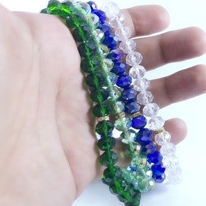 Tasbih Tasbeeh Worry Beads Masbaha Green Crystal 33 Prayer Beads