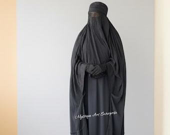 Burqa afghane : voile islamique traditionnel, hijab Taille unique DDP Shipping USA