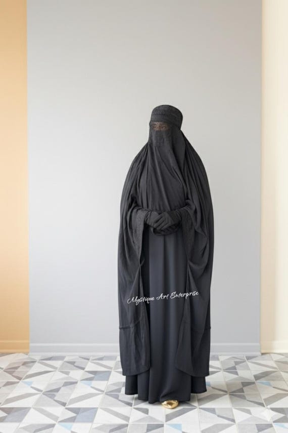 Afghan Burqa: Traditional Islamic Veil, Hijab One size DDP Shipping USA