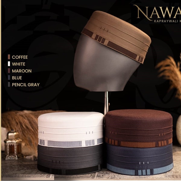 Chapeau de prière kufi pour homme Dernière collection Namaz Topi musulman de qualité supérieure, Takke, casquette, bonnets de haute qualité casquette Kofi Livraison gratuite