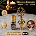 Beautiful Eyeliner Pot Classic Golden Color With Natural vegan Black Eyeliner - Smudge Free Eyeliner-Lead Free - DDP No Tariff Shipping USA