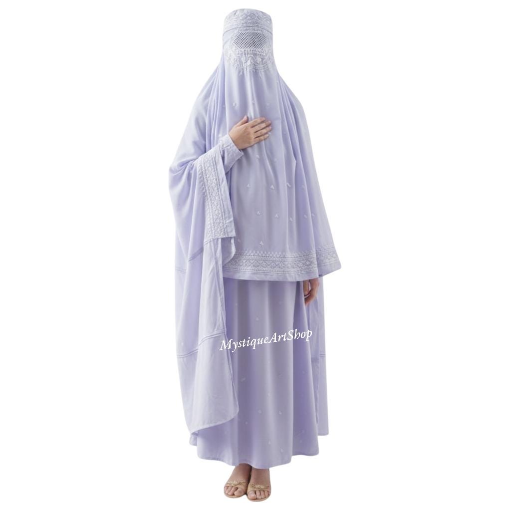 White Afghan Burqa for Women | Traditional Islamic Full Cover Veil ...