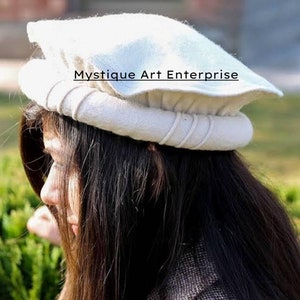 Casquette pakol afghane en laine chapeau pakul fait main afghani Casquette pakool turban pachtoune image 8