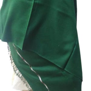 Men Winter oversized Shawl Kashmiri Handmade pakol chitrali shawl Pure Woolen Dhussa Shawl For Man Afghan Patu shawl ,Green color men shawl