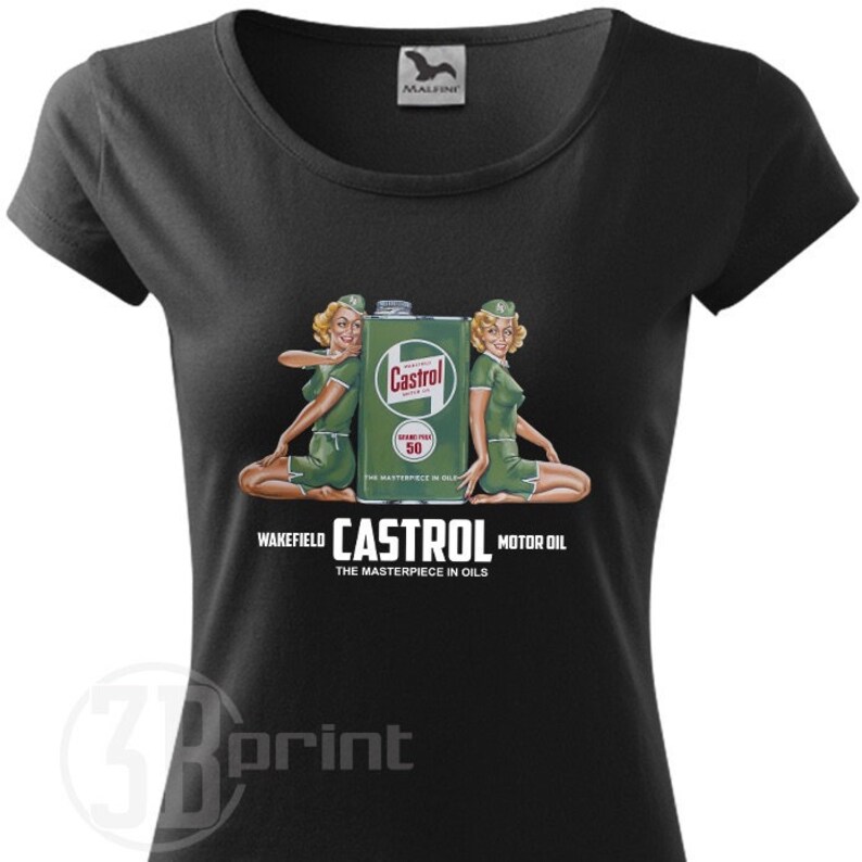 Pinup Castrol Motor Oil Woman Classic 