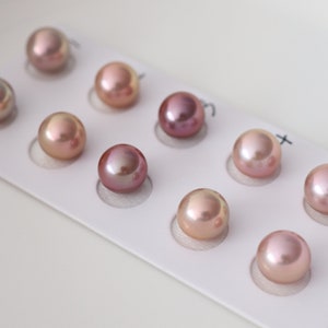 Paired Edison Pearls, Natural Color Freshwater Pearls For Jewelry Design. LY57 image 7