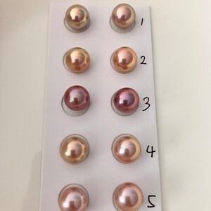 Paired Edison Pearls, Natural Color Freshwater Pearls For Jewelry Design. LY57 image 9
