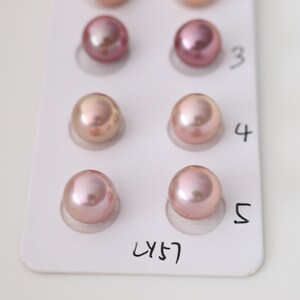 Paired Edison Pearls, Natural Color Freshwater Pearls For Jewelry Design. LY57 image 4