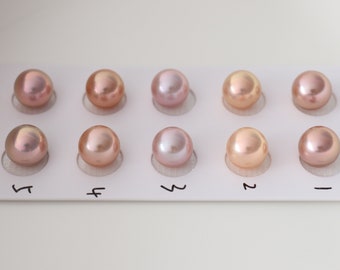 11-11.5mm Paired Edison Pearls, Natural Color Freshwater Pearls For Jewelry Design. LY55