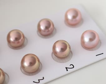 11-11.5mm Paired Edison Pearls, Natural Color Freshwater Pearls For Jewelry Design. LY56