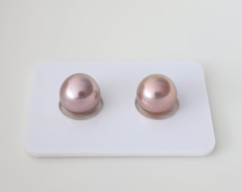 Paired Round Edison pearls, High Luster Pearls For Pearl Earrings, Pearl Jewelry Design. LYC07