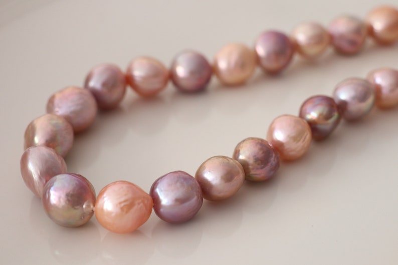 free shipping and easy returns Edison pearl strand, multi-color 
