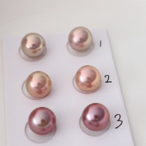 Paired Edison Pearls, Natural Color Freshwater Pearls For Jewelry Design. LY57 image 3