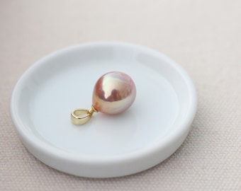 Pearl pendant, freshwater pearl pendant, S925 pearl pendant.