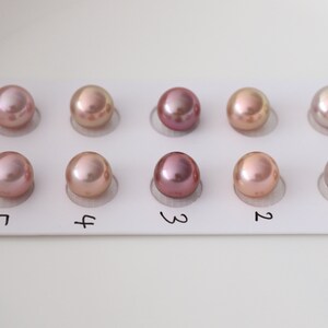 Paired Edison Pearls, Natural Color Freshwater Pearls For Jewelry Design. LY57 image 5