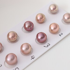 Paired Edison Pearls, Natural Color Freshwater Pearls For Jewelry Design. LY57 image 8