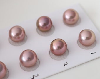 Paired Edison Pearls, Natural Color Freshwater Pearls For Pearl Earrings, Studs, Jewelry Design. LY58