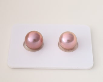 Pink Round Edison pearls, High Luster Pearls For Pearl Earrings, Pearl Jewelry Design. LYC08