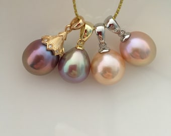 Edison Pearl Pendants, High Luster Pearls, S925 Pearl Pendant, Pearl Jewelry.