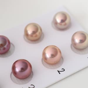 Paired Edison Pearls, Natural Color Freshwater Pearls For Jewelry Design. LY57 image 1